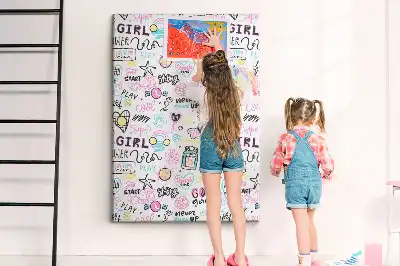 Cork pin board Children's theme