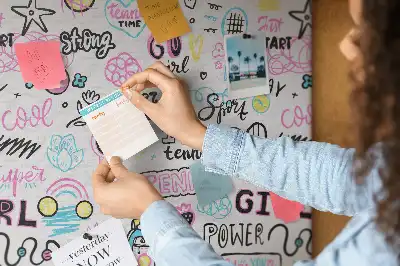 Children's cork pin board
