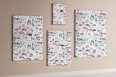 Children's cork pin board
