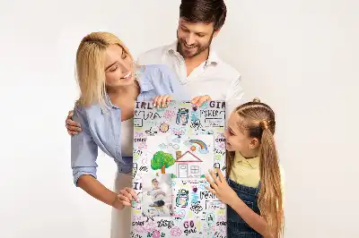 Children's cork pin board