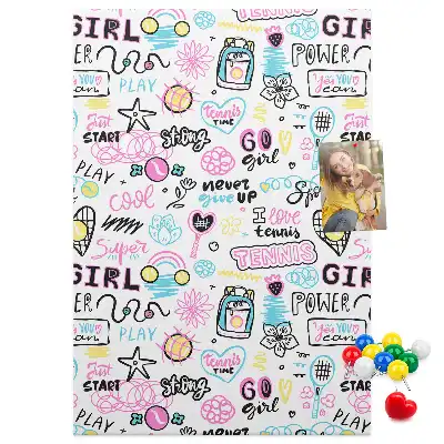 Children's cork pin board