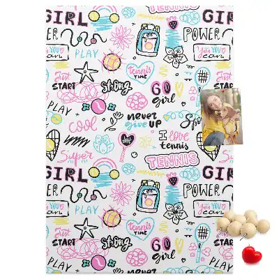 Children's cork pin board