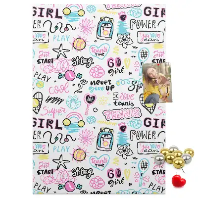 Children's cork pin board