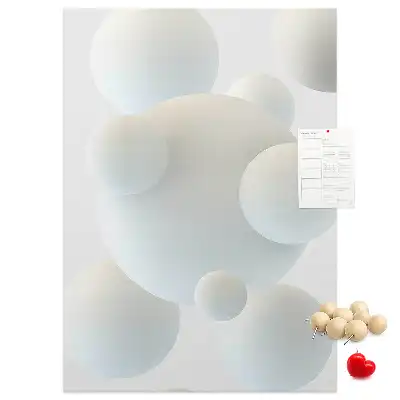 Sports ball abstraction cork pin board