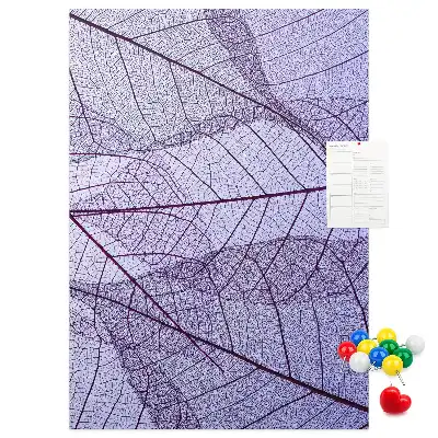 Leaf structured cork note board