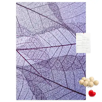 Leaf structured cork note board