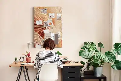 Cork pin board Subtle pattern