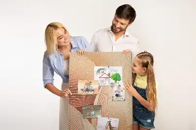 Subtle pattern cork pin board