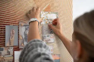 Cork pin board Subtle pattern