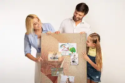 Subtle pattern cork pin board