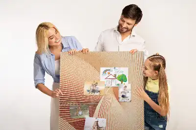 Subtle pattern cork pin board