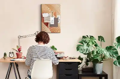 Subtle pattern cork pin board