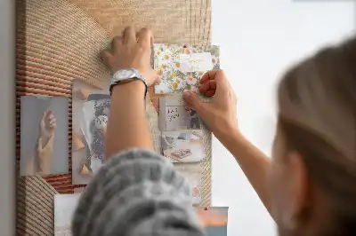 Subtle pattern cork pin board