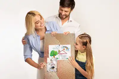 Cork pin board Subtle pattern