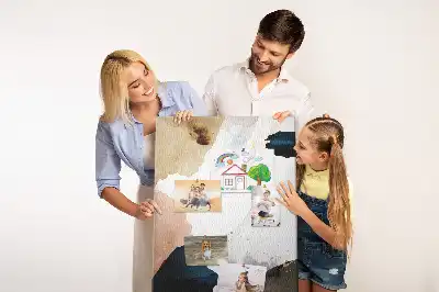 Wall cork memo board Watercolor abstraction