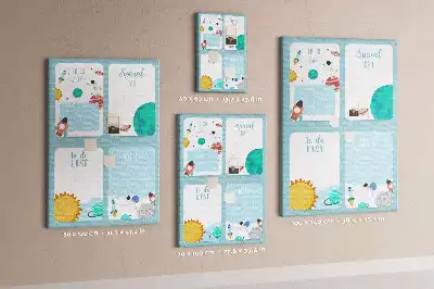 Galaxy Theme Cork Note Board Planner