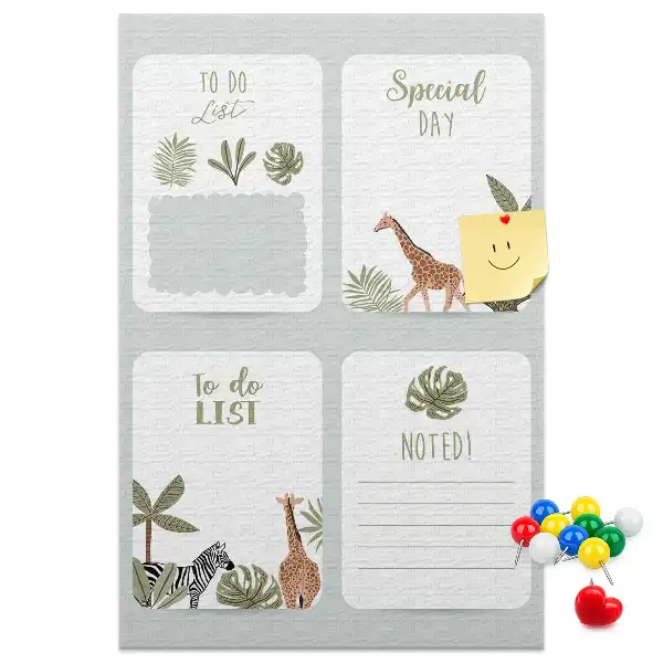 Wall cork memo board To-do list planner