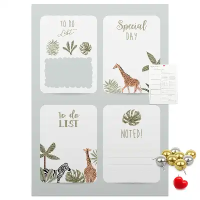 Wall cork memo board To-do list planner