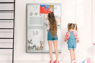 Wall cork memo board To-do list planner