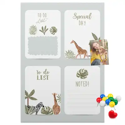 Wall cork memo board To-do list planner