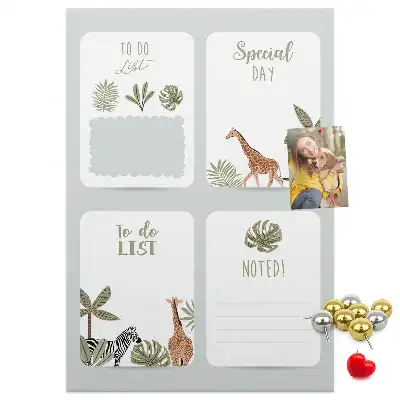 Wall cork memo board To-do list planner