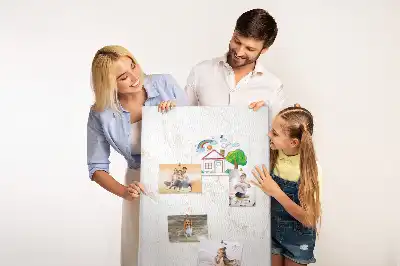 Cork pin board Stylish marble