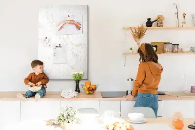 Cork pin board Stylish marble