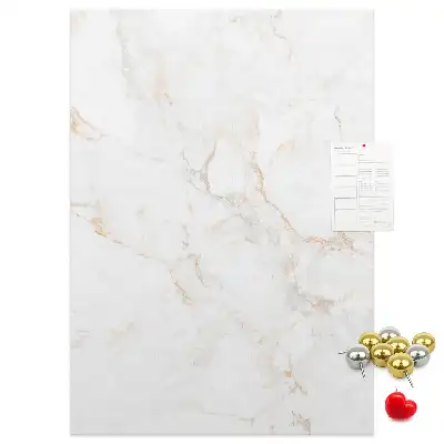 Cork pin board Stylish marble
