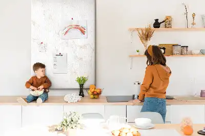 Cork pin board Stylish marble