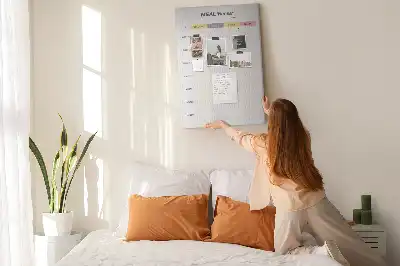 Cork Note Board Meal Planner