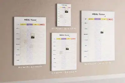 Cork Note Board Meal Planner
