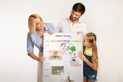 Wall cork memo board Food planner