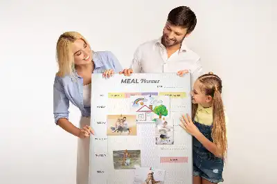 Wall cork memo board Food planner