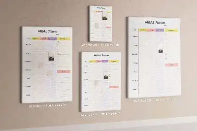 Wall cork memo board Food planner
