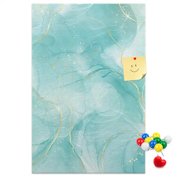 Wall cork memo board Marble abstract motif