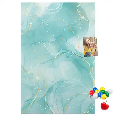 Wall cork memo board Marble abstract motif