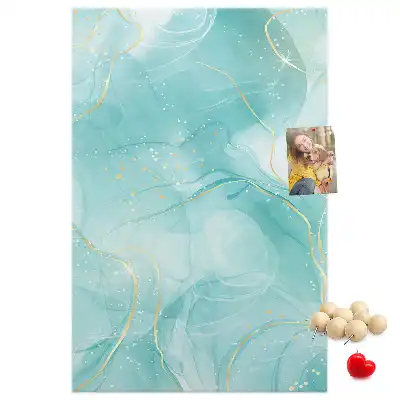 Wall cork memo board Marble abstract motif