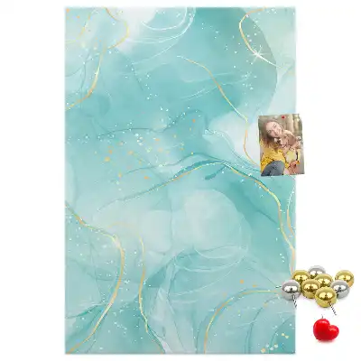 Wall cork memo board Marble abstract motif