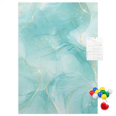 Wall cork memo board Marble abstract motif
