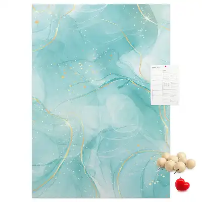 Wall cork memo board Marble abstract motif