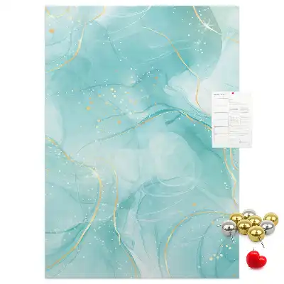 Wall cork memo board Marble abstract motif