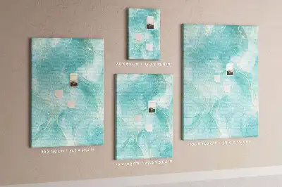 Wall cork memo board Marble abstract motif