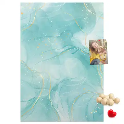 Wall cork memo board Marble abstract motif