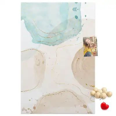 Pastel stained cork pin board