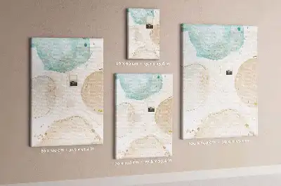 Pastel stained cork pin board