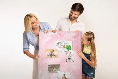 Cork Note Board Subtle feathers