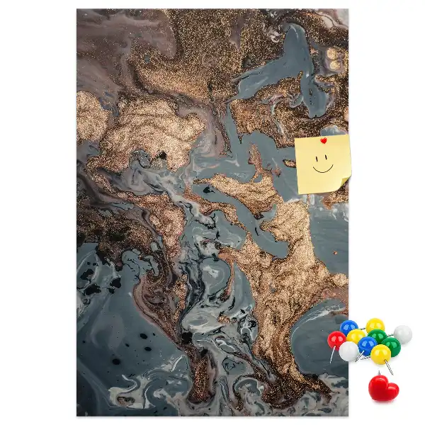 Artistic marble wall cork memo board