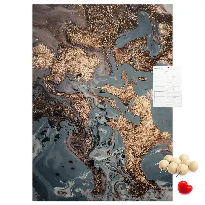 Artistic marble wall cork memo board
