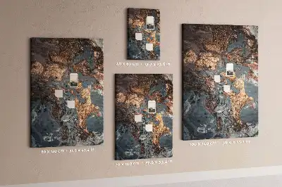 Artistic marble wall cork memo board