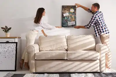 Wall cork memo board Artistic marble
